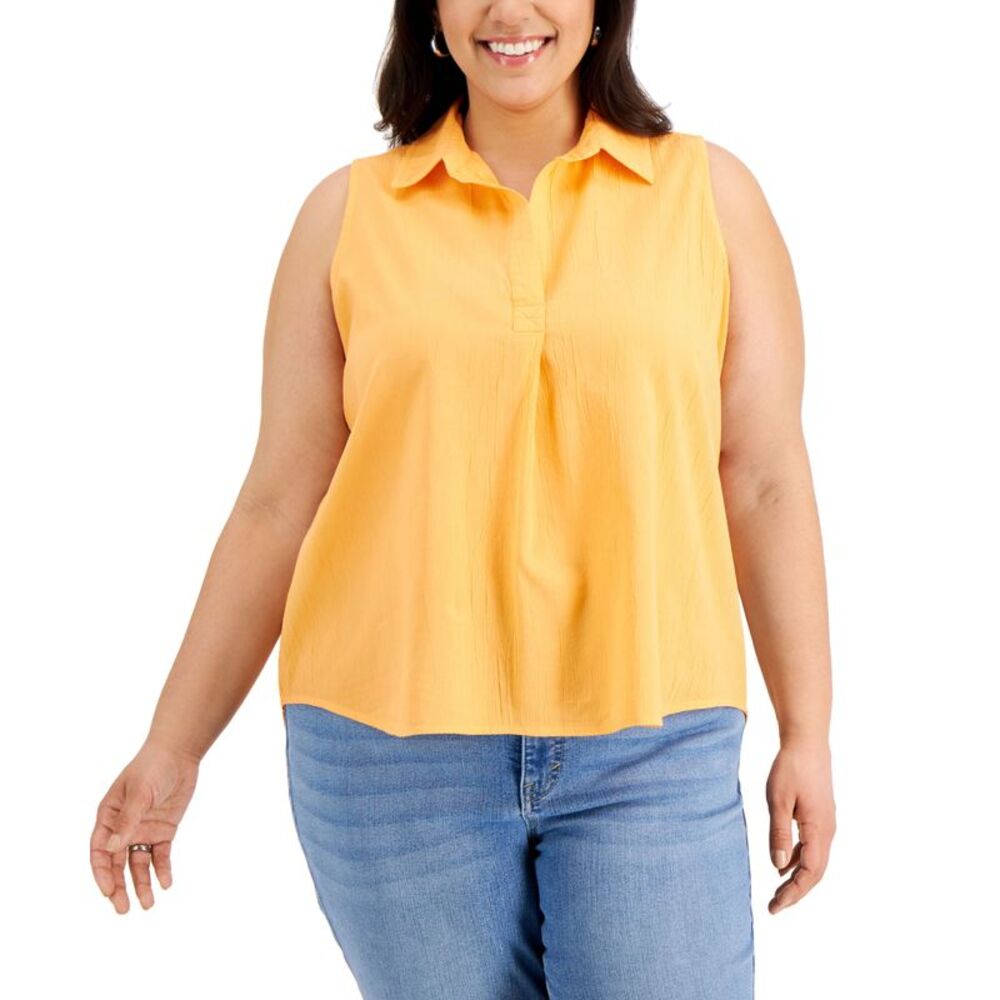 Style & Co Plus Size Woven Sleeveless Top